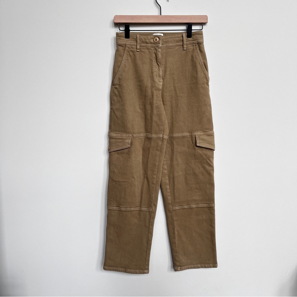 Aritzia Wilfred Free high waisted cargo pants, tan size 00